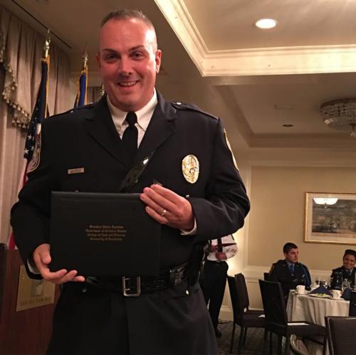 Det. Sgt. Carl graduating from the Southern Police Institute Command Course