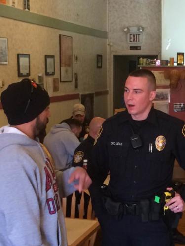 Sgt. Leab at the 2016 Coffee With A Cop event 