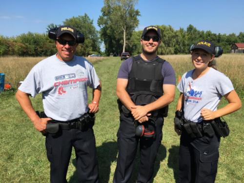 Sgt. Chant, Ofc. Szabo and Ofc. Gonsalves on range day